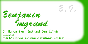 benjamin imgrund business card